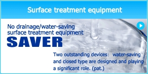 No drainage/water-saving surface treatment equipment